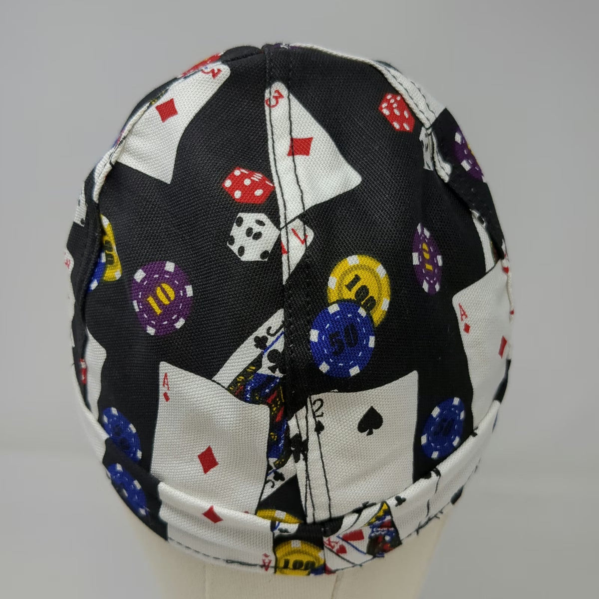 Kromer Baseball Cap Black Casino Poker Chips Playing Cards Dice Gambling Hat 7