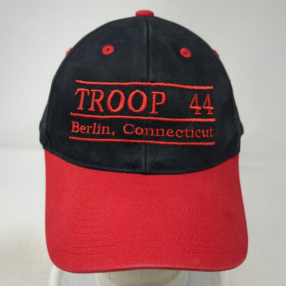 Otto Baseball Cap Black Red One Size Cotton Strapback Troop 44 Berlin CT Hat