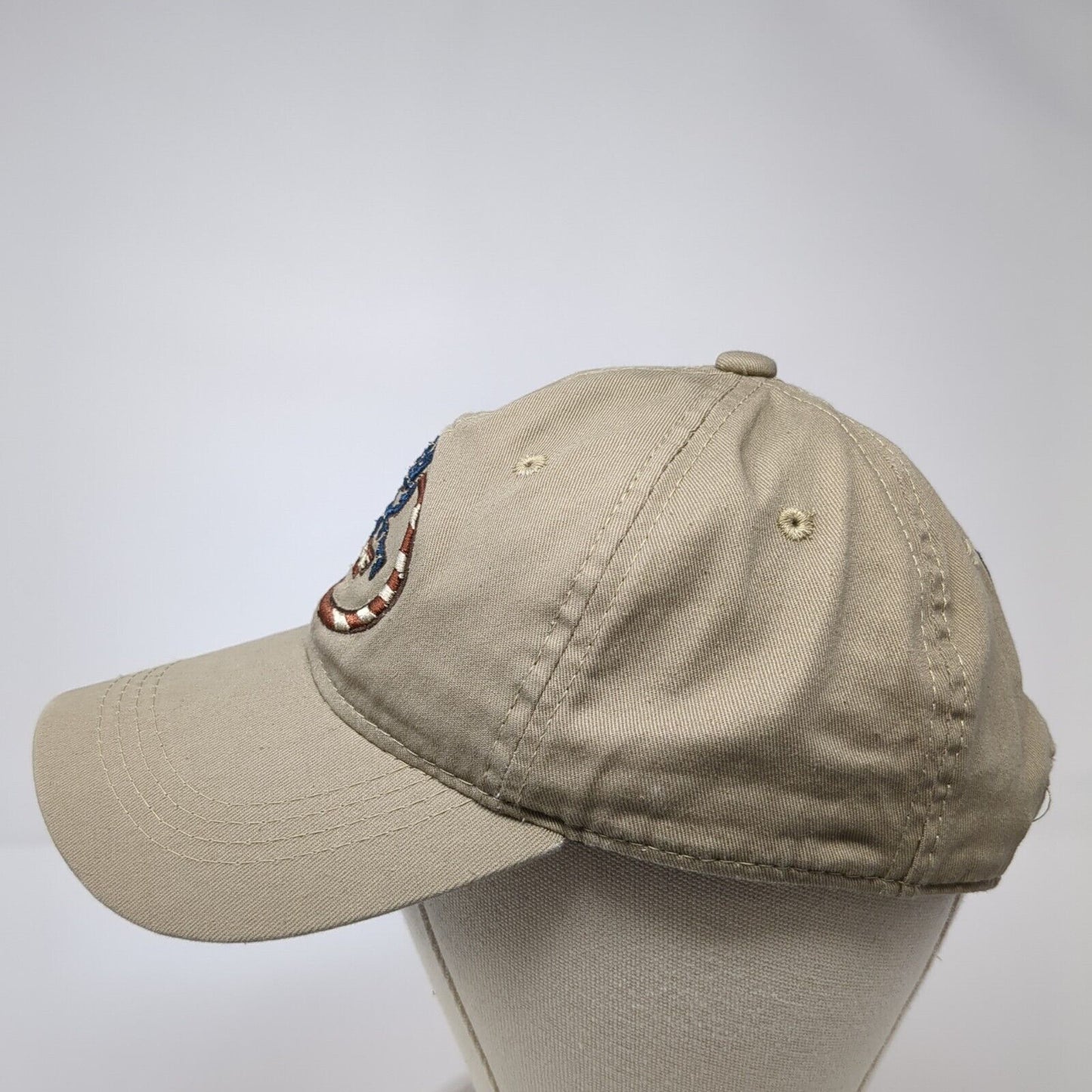 RMEF Sponsor USA Flag Snapback Hat Brown One Size Adjustable Outdoor Cap