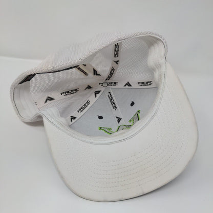 Letter W Fitted Trucker Hat Gray L/XL Embroidered Mesh Back Pacific Headwear