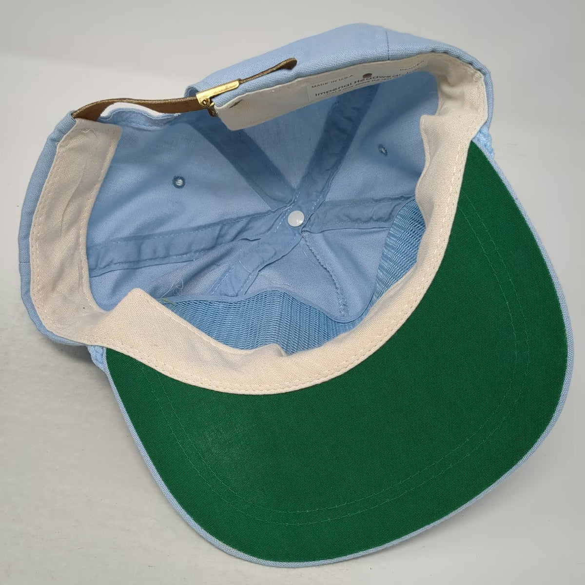 Imperial 5 Panel Blue Hat One Size Action Express Rope Mesh Back USA Made