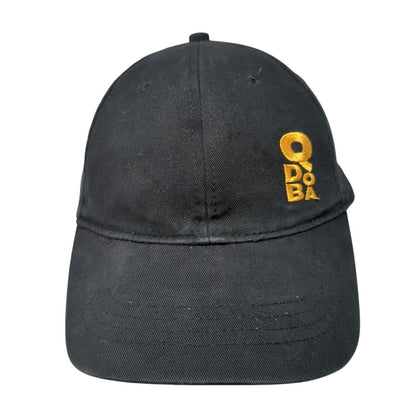 Qdoba Strapback Hat Black One Size Adjustable Embroidered 6 Panel