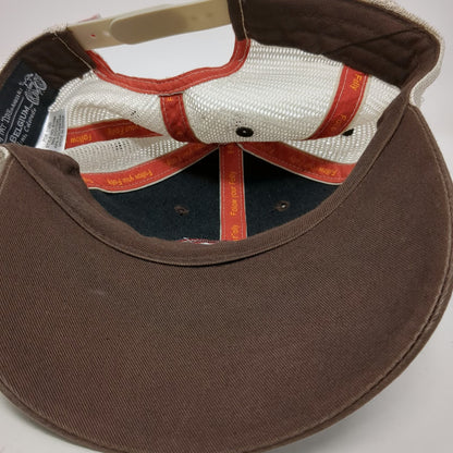New Belgium Trucker Hat Brown White One Size Mesh Snapback Fat Tire Bicycle Logo