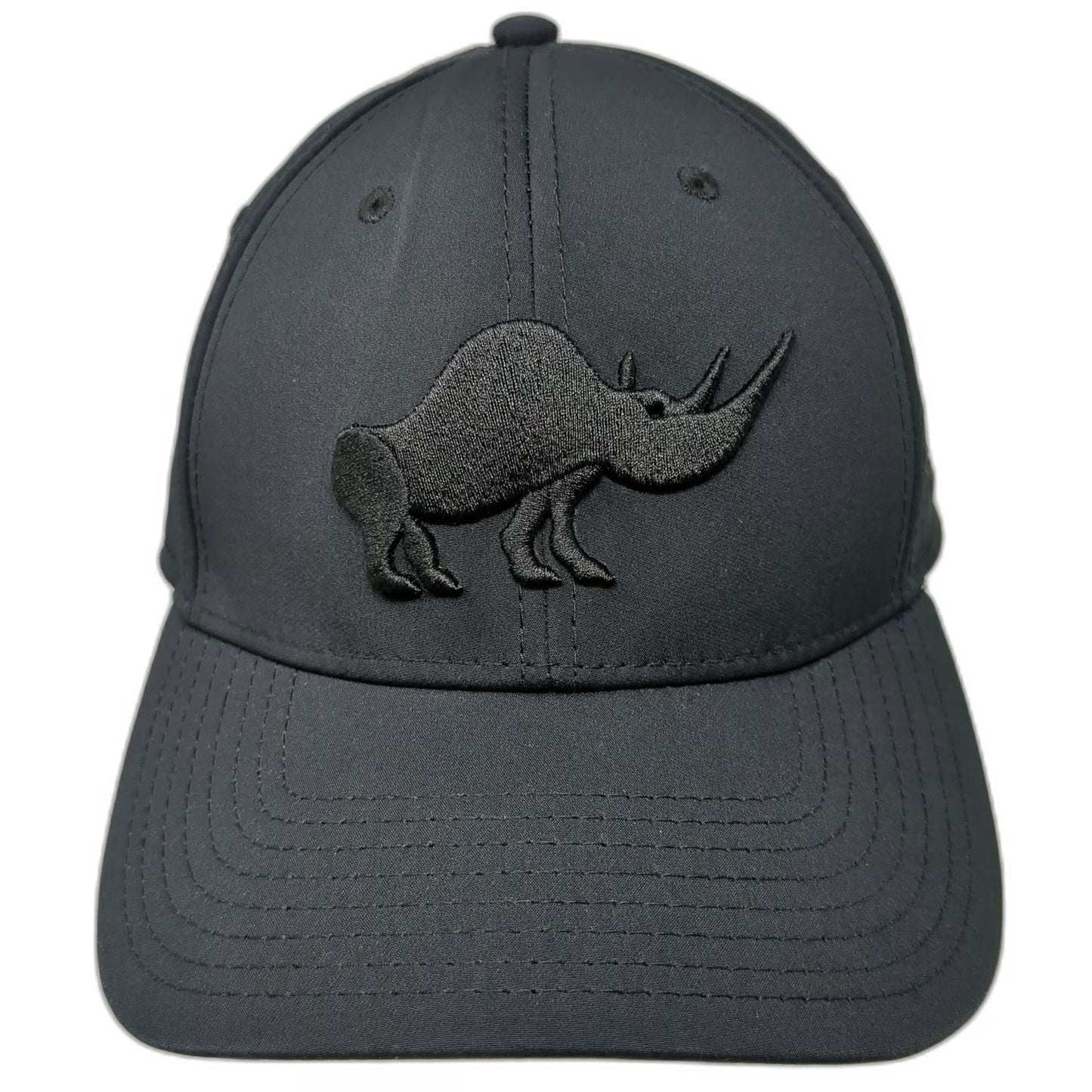 The Game Baseball Cap Black One Size Fitted Rhino Lounge 204 Jackson MS Hat 3D