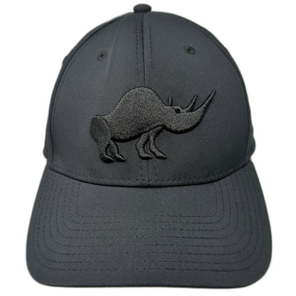 The Game Baseball Cap Black One Size Fitted Rhino Lounge 204 Jackson MS Hat 3D