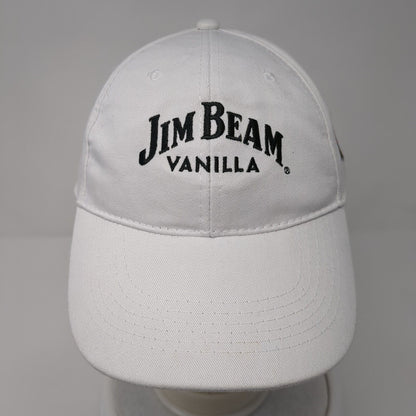 Jim Beam Vanilla Slideback Hat White One Size Adjustable Embroidered 6 Panel