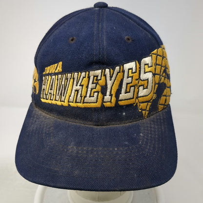 Sports Specialties Iowa Hawkeyes NCAA Snapback Hat Blue Yellow Green Vintage