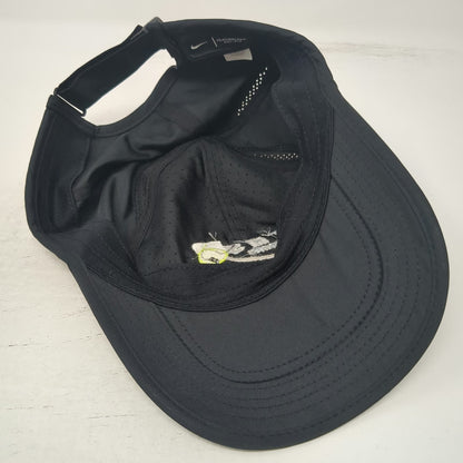 Nike Baseball Cap Black One Size Featherlight Dri-Fit THS Tennis Hat Adjustable