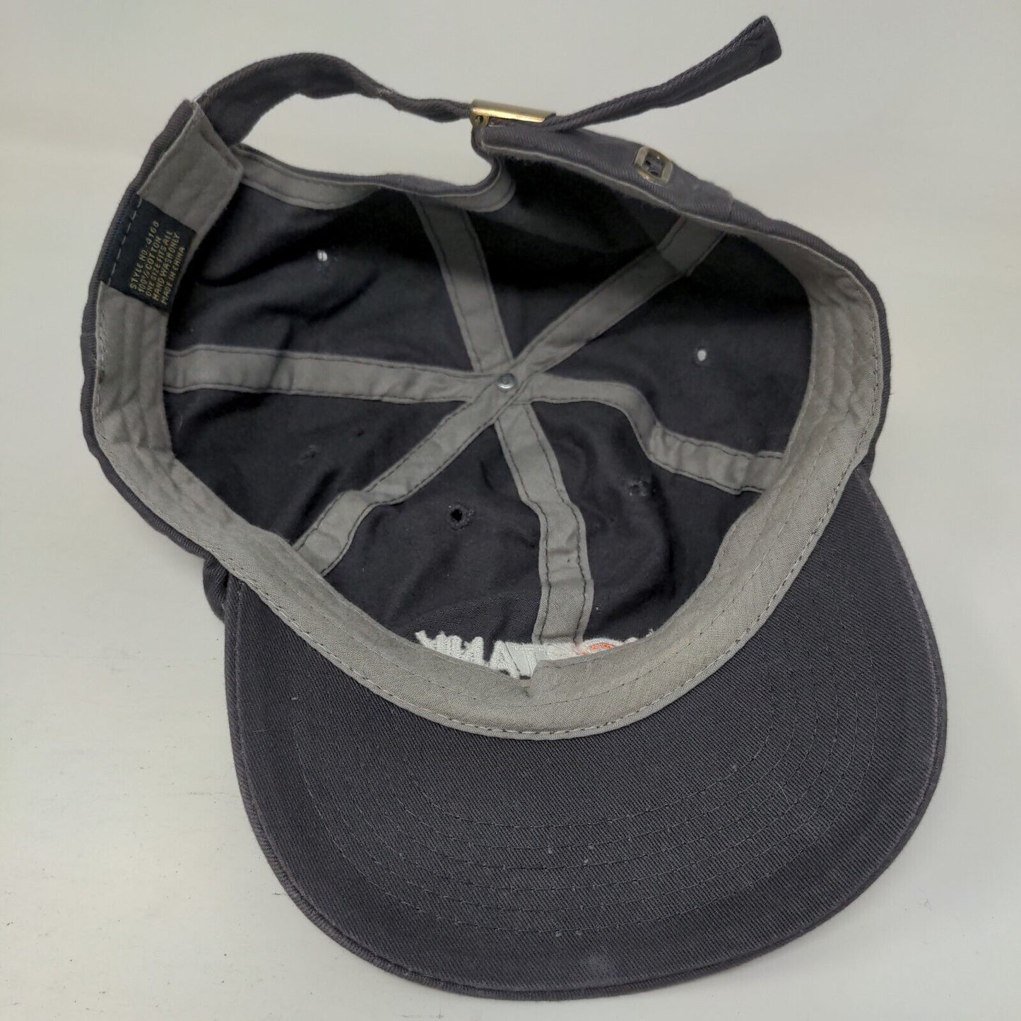Choptank Slideback Hat Gray OSFA Embroidered Adjustable 6 Panel