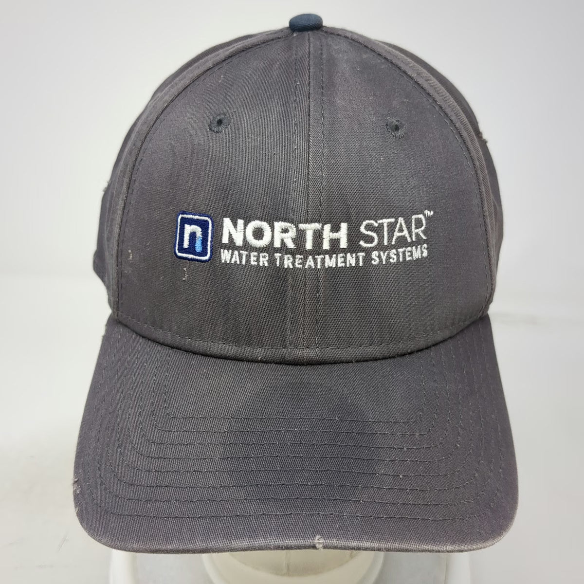 New Era Baseball Cap Gray XL North Star Water Treatment Systems Stretch Fit Hat