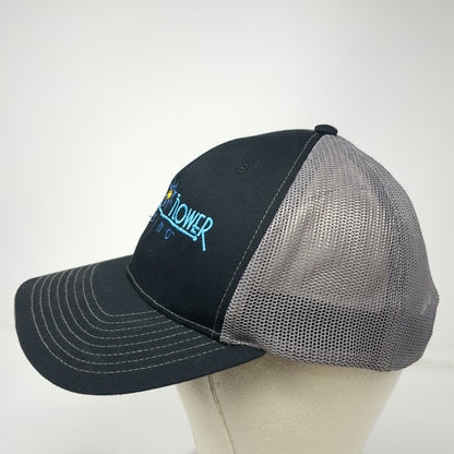 Richardson Trucker Hat Black One Size Prairie Flower Casino Mesh Snapback Logo