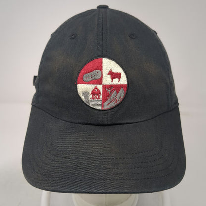 Richardson Baseball Cap Black One Size Jones Family Farm Patch Strapback Hat