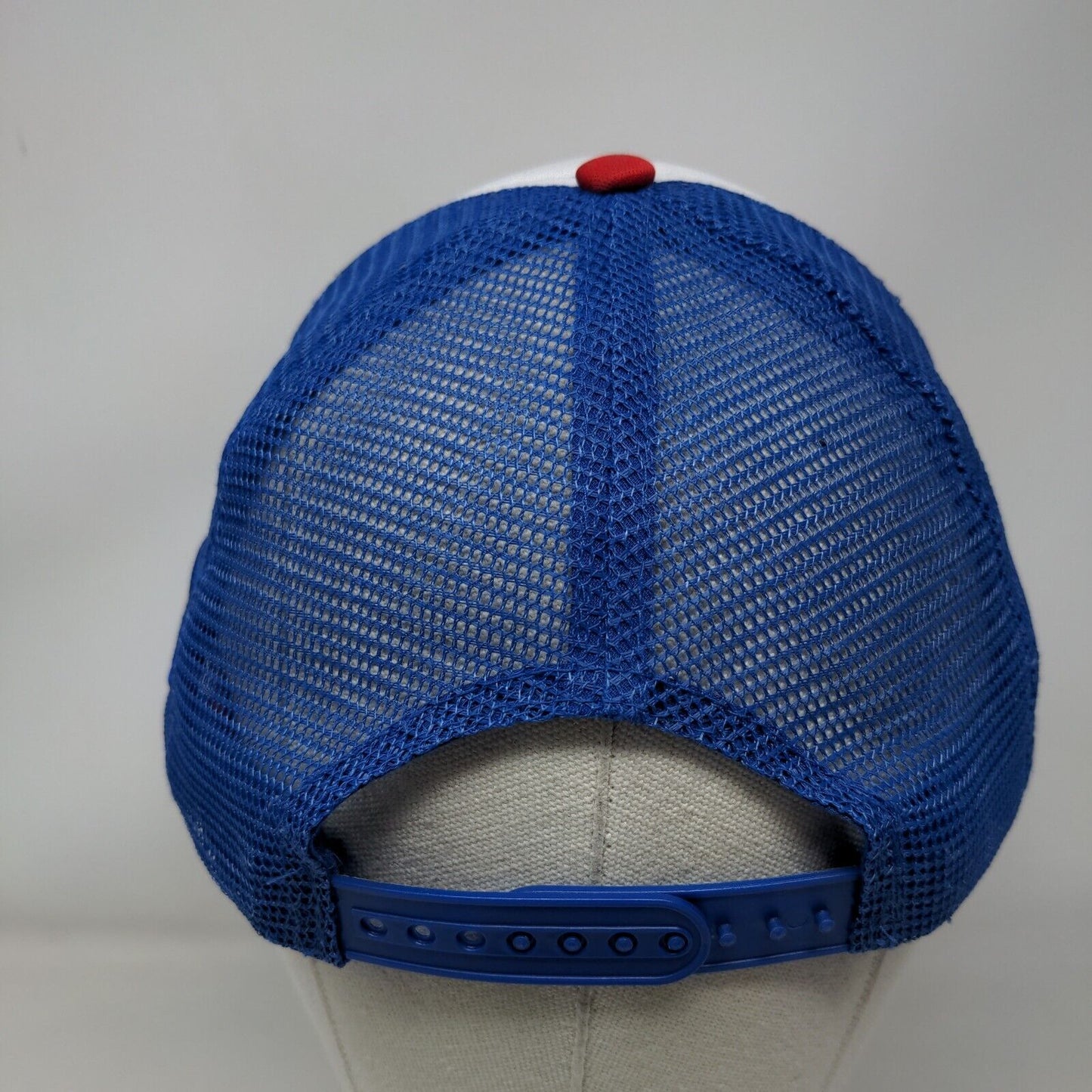 Pabst Blue Ribbon Snapback Mesh Back Trucker Hat Multi One Size Colorblock