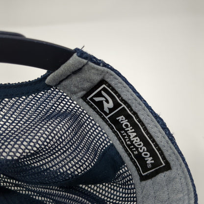 Know-Risk Crop Marketing Snapback Trucker Hat Gray OS Adjustable Mesh Richardson