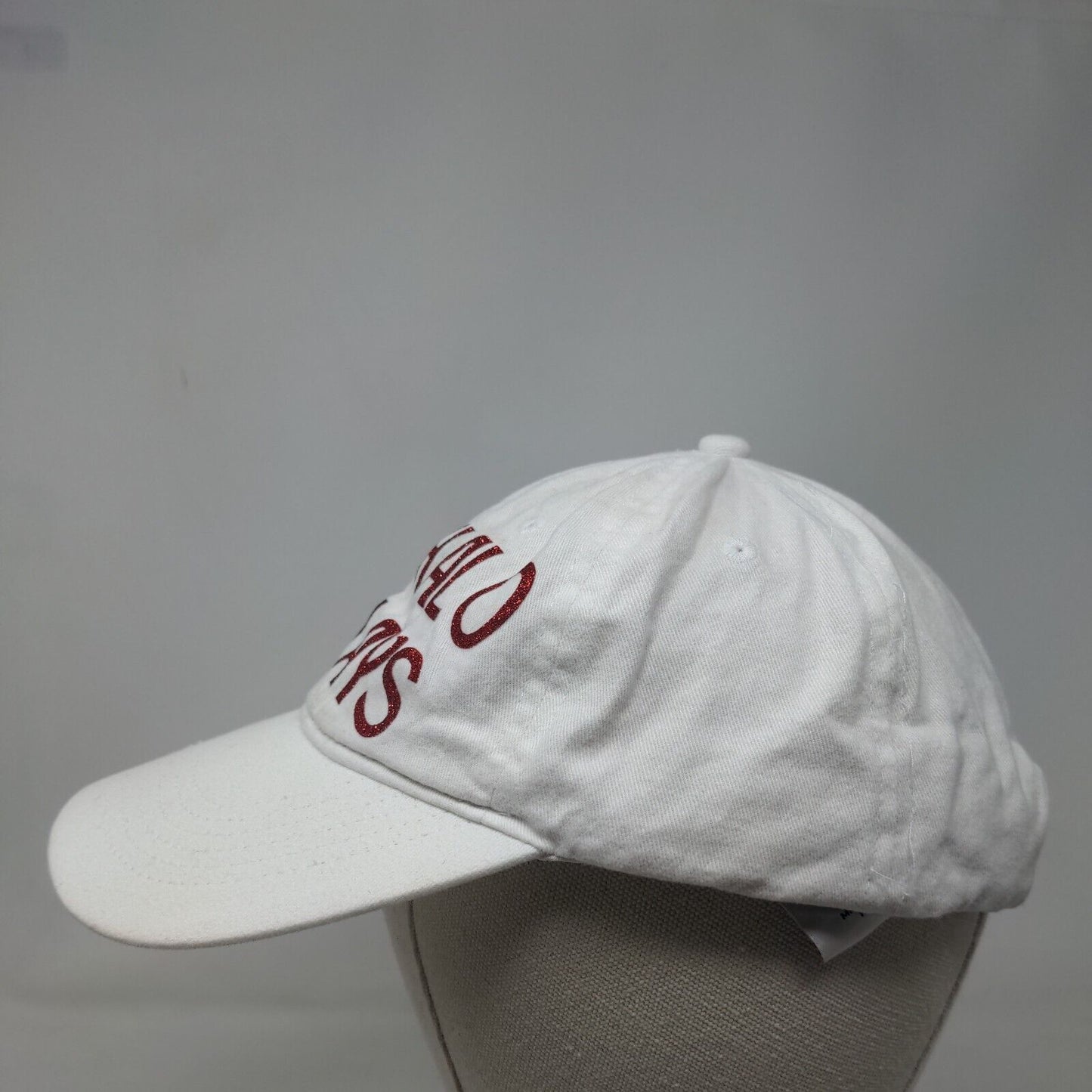 My Halo Slays Strapback Hat White One Size Adjustable 6 Panel Big X