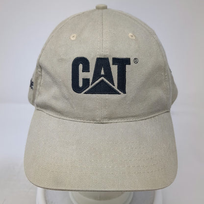 Caterpillar CAT G-Series Bulldozer Hat Beige One Size Baseball Cap Slideback