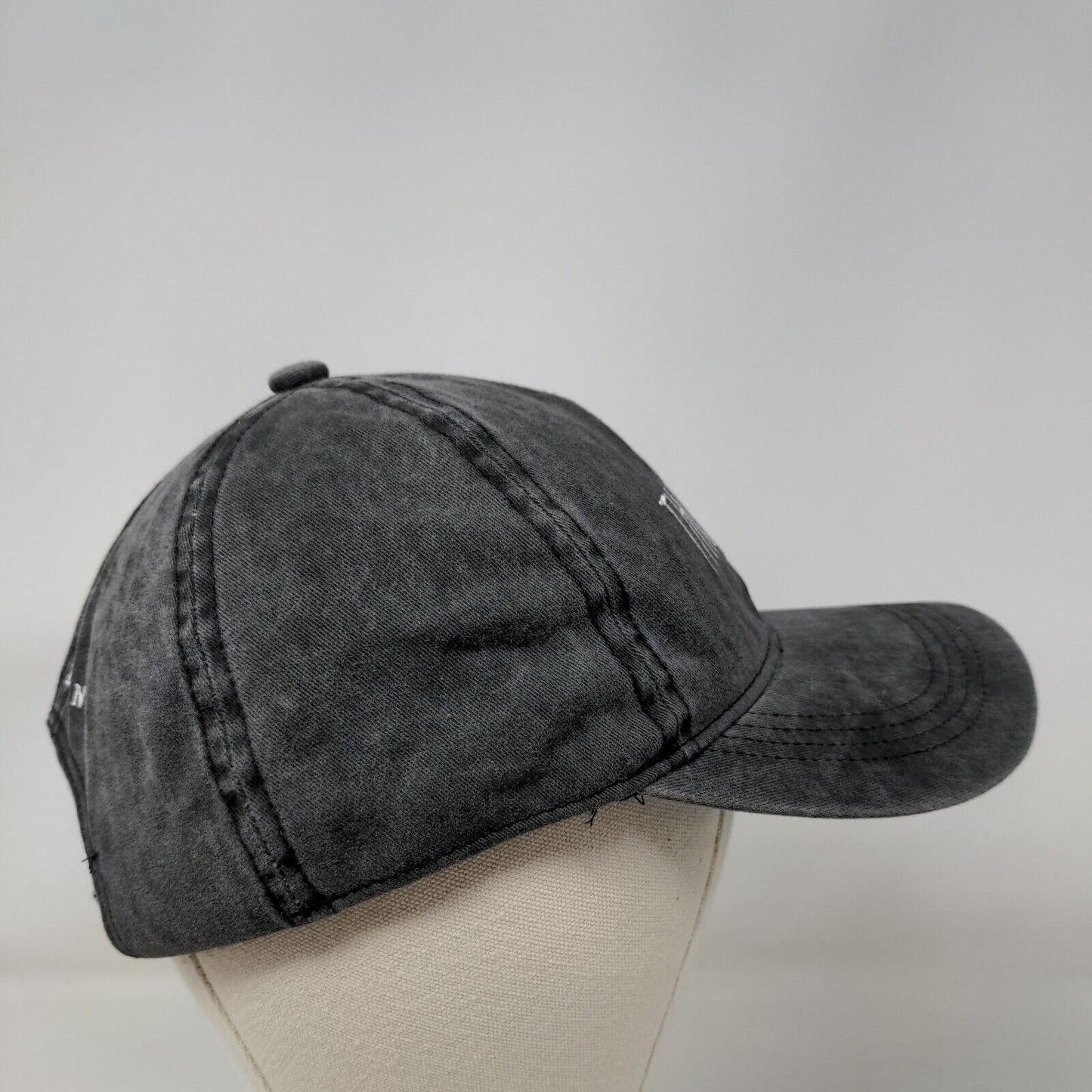 Thankful Slideback Hat Gray OSFM Embroidered Adjustable 6 Panel Rae Dunn