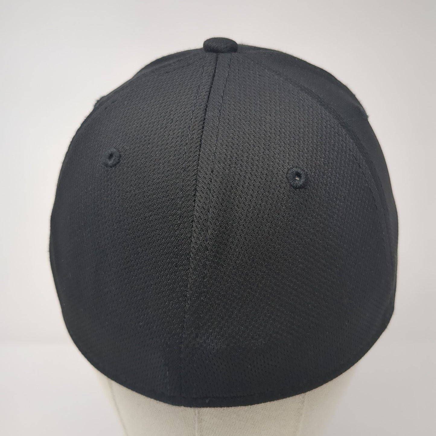 Unbranded Fitted Hat Black One Size Stretch Solid Vent Holes Blank