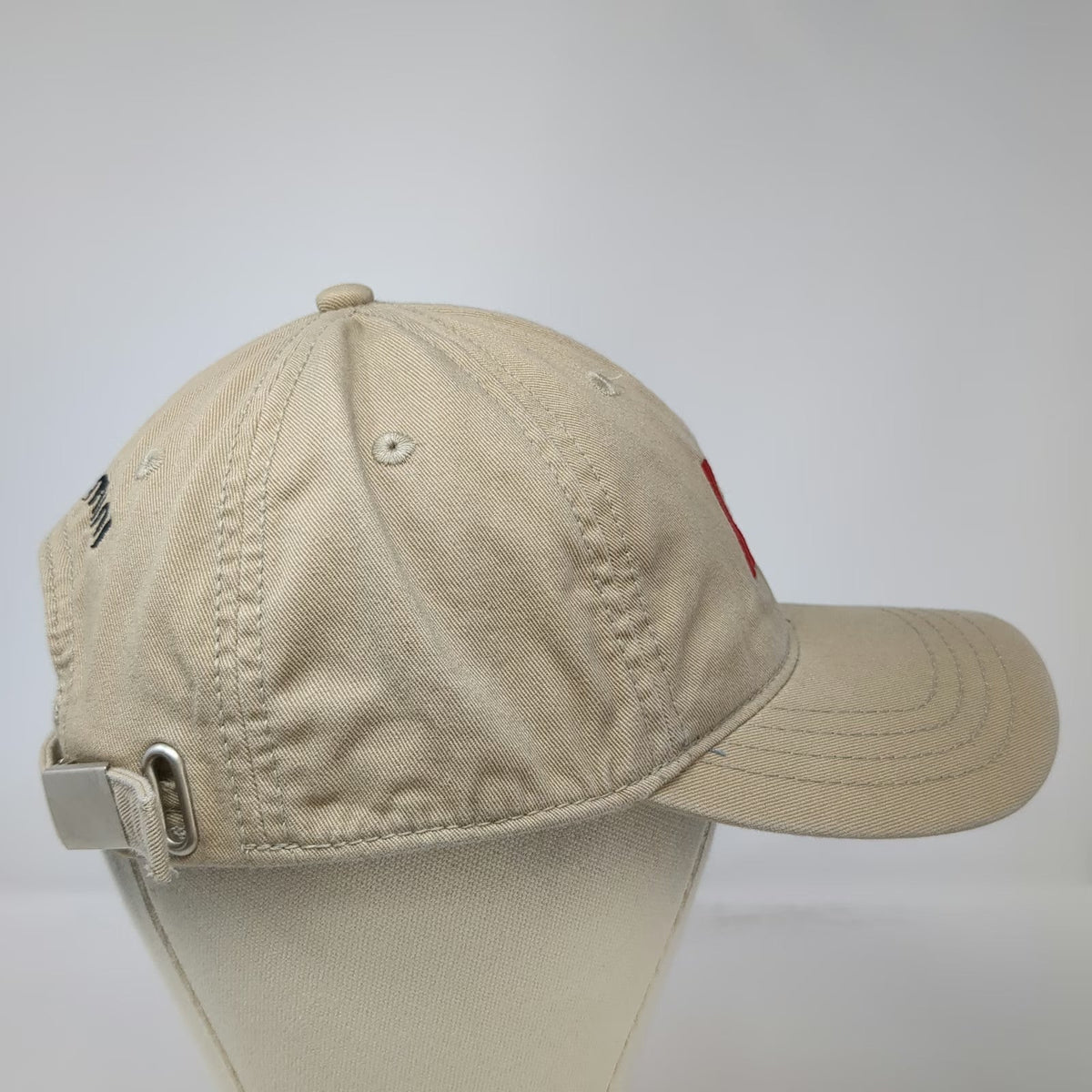 Devon & Jones Baseball Cap Beige One Size AS&E Gemini Logo Slideback Hat Cotton