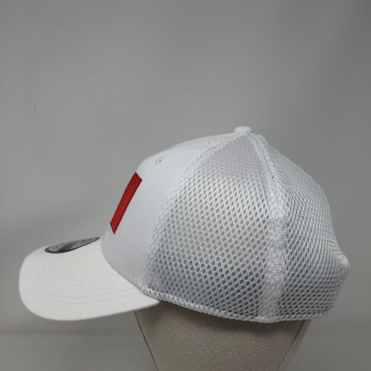 New Era Snapback Hat White OSFM Embroidered Mesh Adjustable 9Forty