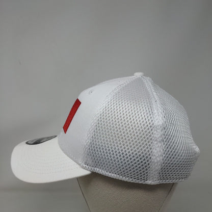 New Era Snapback Hat White OSFM Embroidered Mesh Adjustable 9Forty