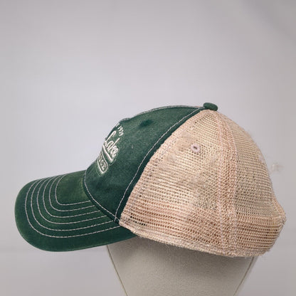 Redfish Lake Lodge Snapback Trucker Hat Green One Size Mesh Back Ahead