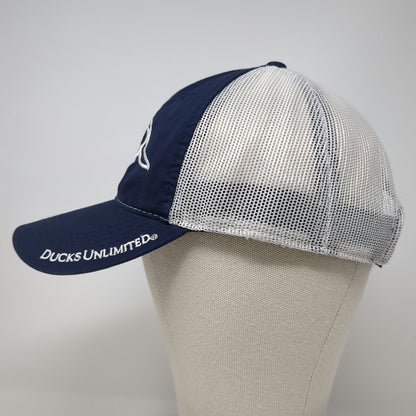Ducks Unlimited Baseball Cap Blue One Size Mesh Back Embroidered Bill Logo Hat