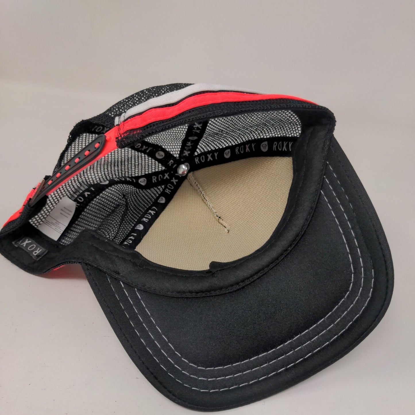 Life is Better at The Beach Snapback Trucker Hat Black One Size Mesh Back ROXY