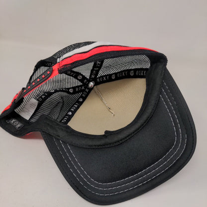 Life is Better at The Beach Snapback Trucker Hat Black One Size Mesh Back ROXY
