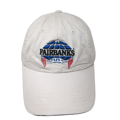 Fairbanks Slideback Hat Tan One Size Adjustable Embroidered 6 Panel