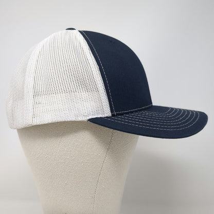 Richardson Trucker Hat Blue One Size Snapback Loose Screw Beer Co Logo Mesh