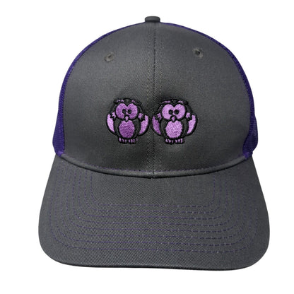 Two Owls Snapback Trucker Hat Multicolor OS Mesh Back Adjustable Port Authority