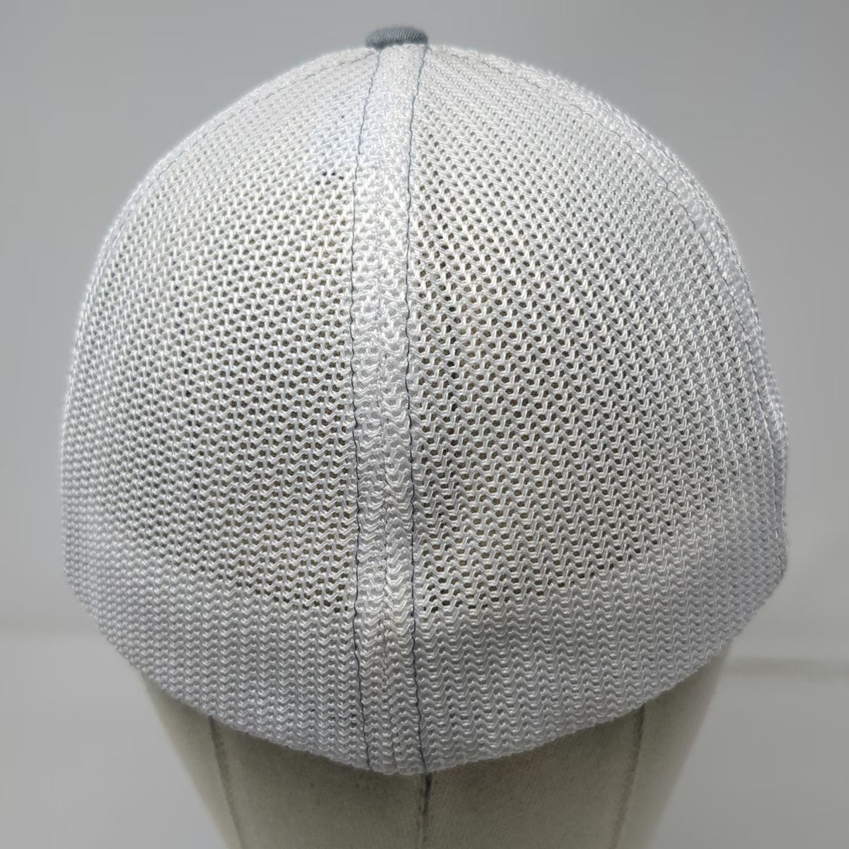 Richardson Baseball Cap Gray White Red M Mesh Flexfit High Mountain Heroes Hat