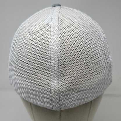 Richardson Baseball Cap Gray White Red M Mesh Flexfit High Mountain Heroes Hat