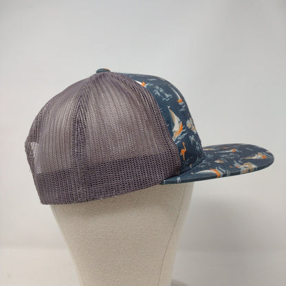 Rip Curl Surf Co Snapback Mesh Back Trucker Hat Multi One Size Flamingo