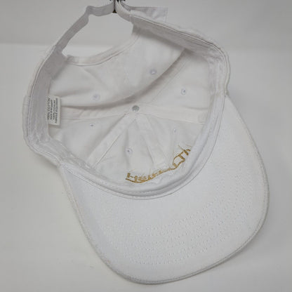 Kittenish Slideback Hat White One Size Adjustable Embroidered 6 Panel