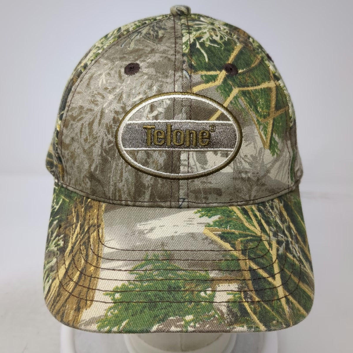 K-Products Snapback Green Camo One Size Telone Logo Woodland Forest Hat
