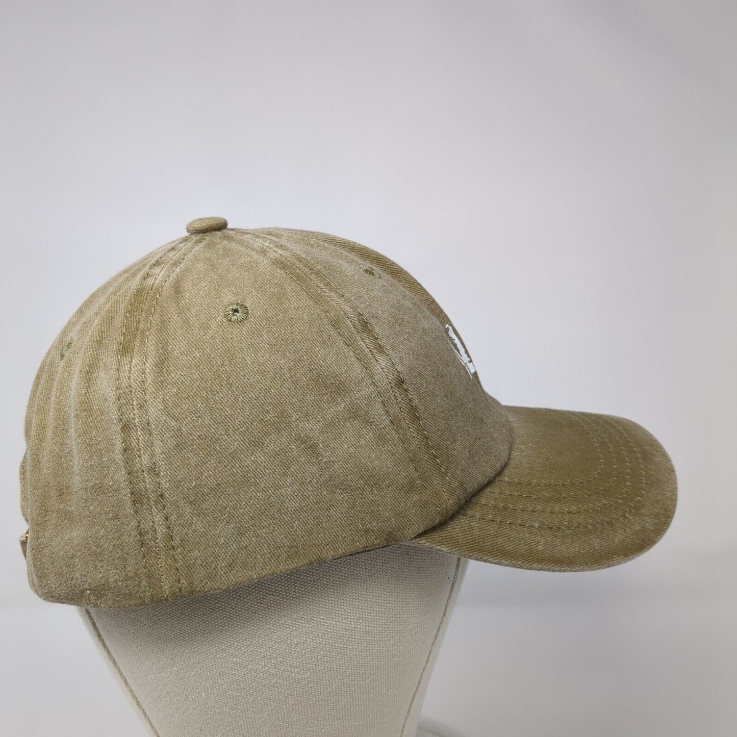 Nope Not Today Slideback Hat Tan One Size Adjustable Vented Holes 6 Panel Cotton