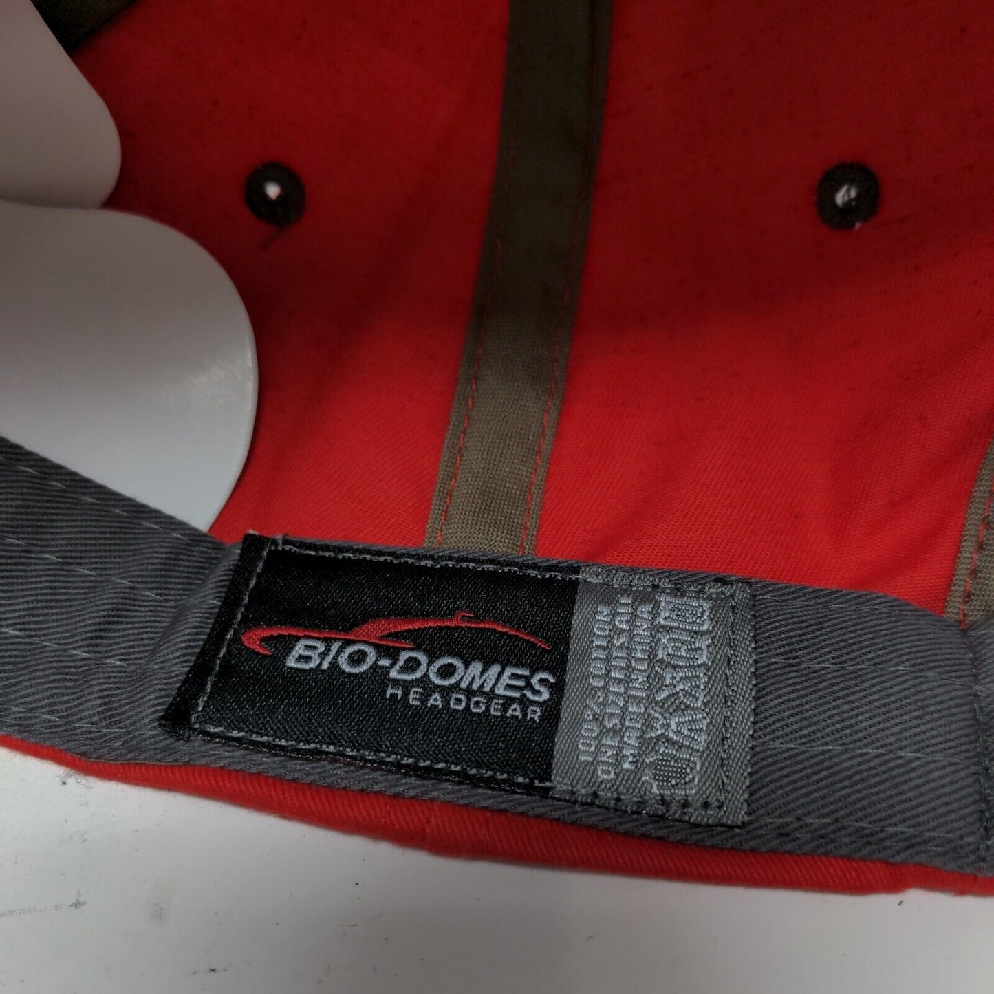 Naples Florida Strapback Hat Red OSFA Adjustable Embroidered Bio-Domes Headgear