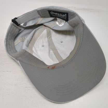 Imperial Baseball Cap Gray One Size Loch Lloyd Shield Patch Slideback Sport Hat