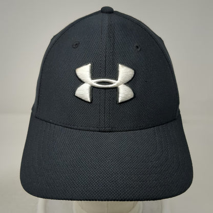 Under Armour Baseball Cap Black L Fitted Blitzing Polyester Mesh Athletic Hat