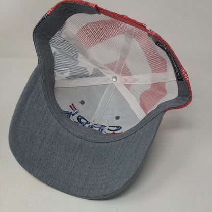 CCDF USA Snapback Trucker Hat Multicolor OS Embroidered Mesh Back Richardson