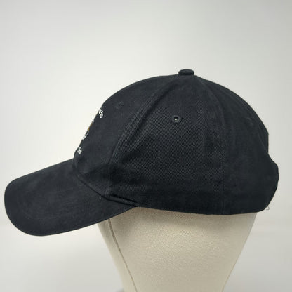 Anvil Baseball Cap Black One Size Anchor Inn Embroidered Logo Slideback Hat