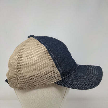 Panera Bread Strapback Mesh Back Trucker Hat Blue One Size Employee Uniform