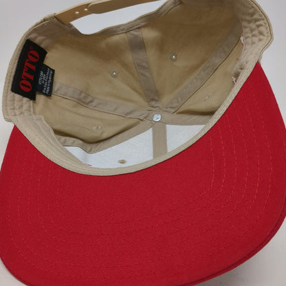 Otto 5 Panel Hat Beige Red One Size Snapback Buck Around And Find Out Columbus