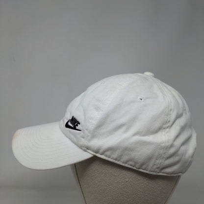 Nike Slideback Hat White OSFM Adjustable Embroidered Heritage86 6 Panel