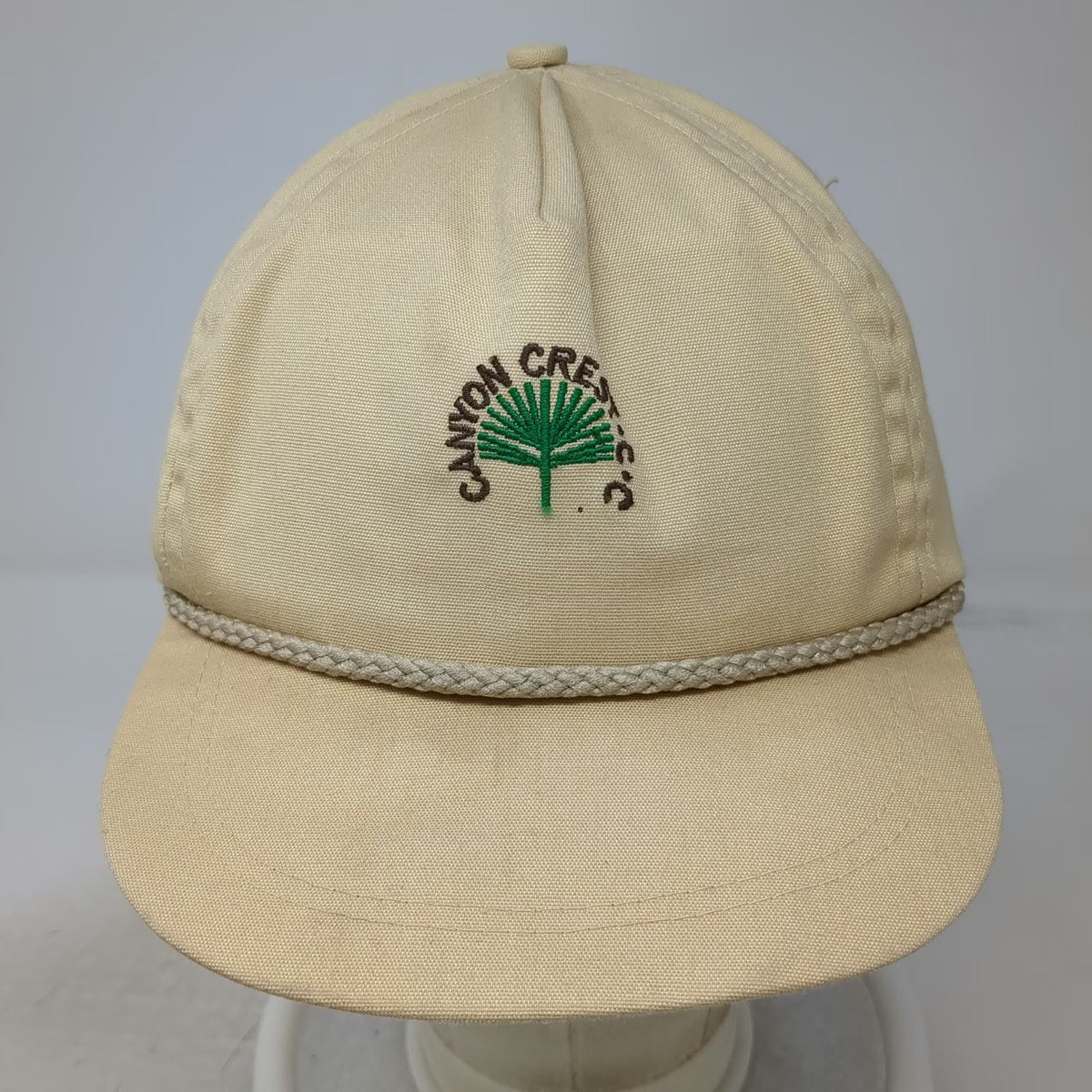 Imperial Caps 5 Panel Beige Hat One Size Rope Golf Canyon Crest Country Club