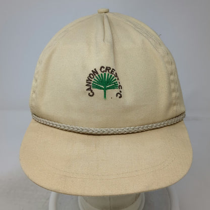 Imperial Caps 5 Panel Beige Hat One Size Rope Golf Canyon Crest Country Club