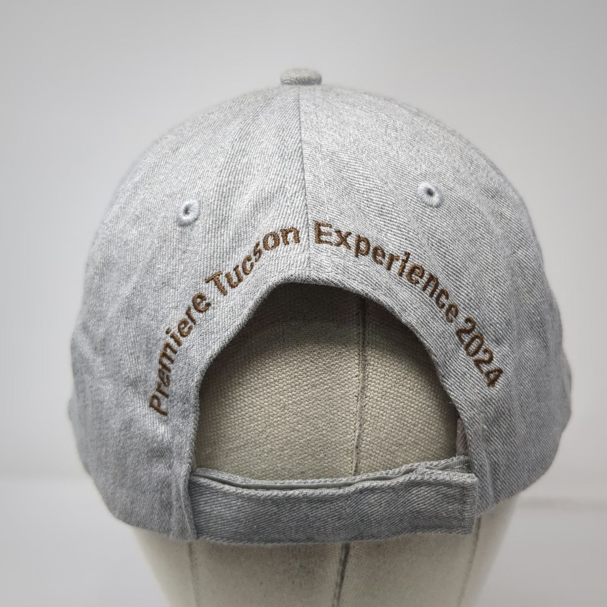 Caterpillar Baseball Cap Gray One Size Patch Tucson Premiere Experience 2024 Hat
