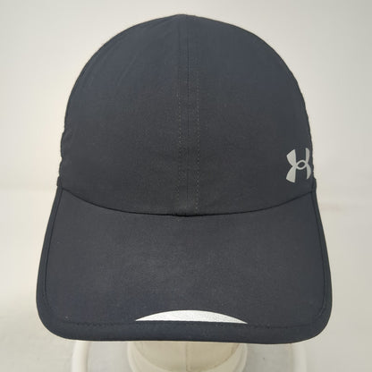 Under Armour Baseball Cap Black Silver One Size Slideback Reflective Running Hat